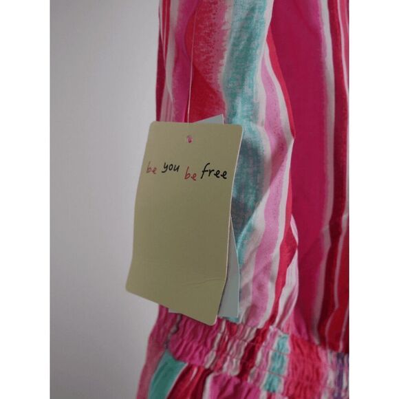 BEBOP Juniors' Striped Tie-Shoulder Romper Size S - Picture 8 of 13